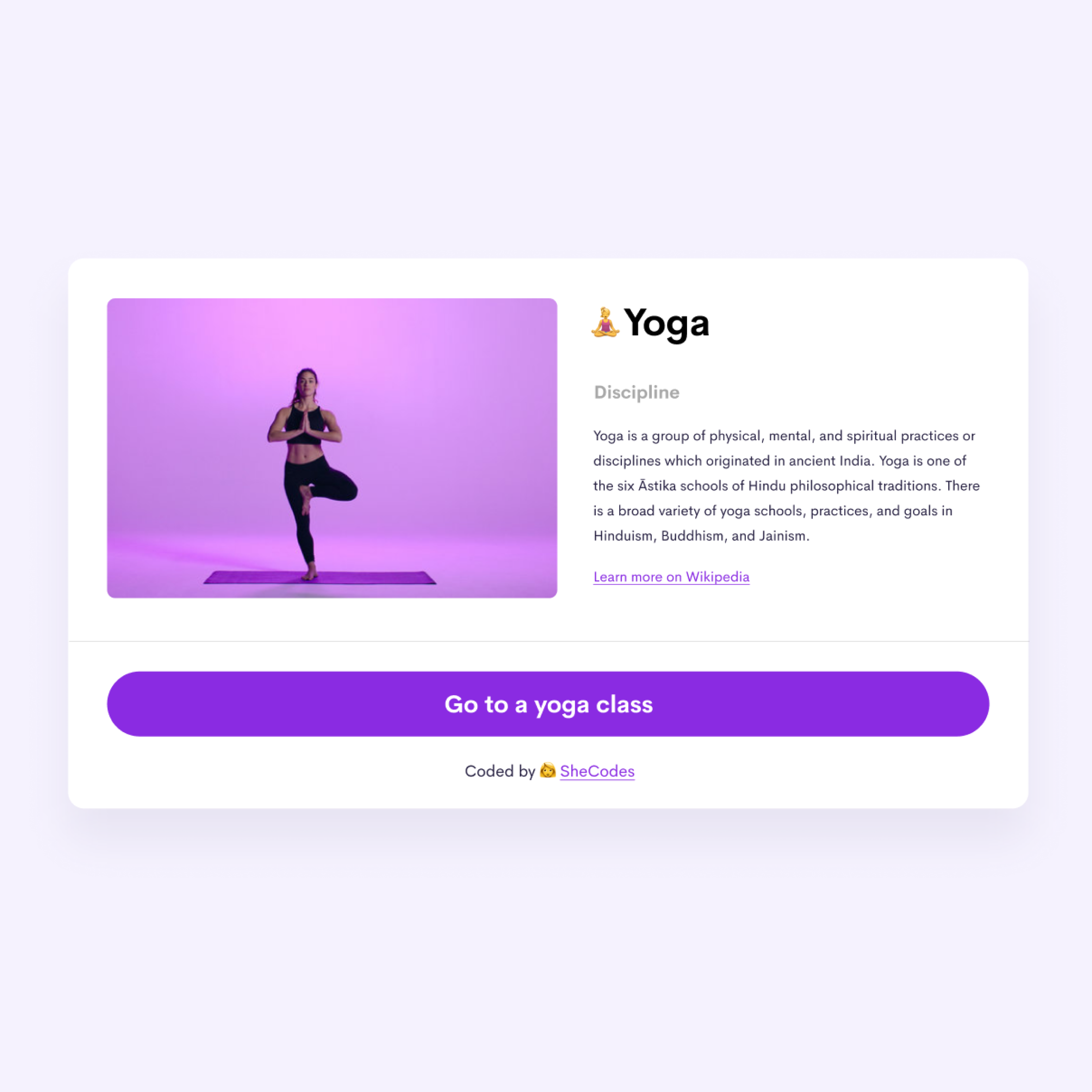 Yoga App project preview